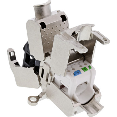 Spojka Keystone cat.6a, AWG22-AWG24 beznástrojový (toolless), s montážnym úchytom