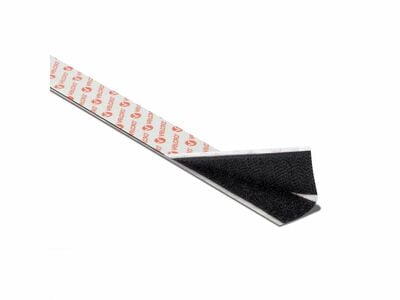 Suchý zips "hook & loop", nalepovací, 10m, šírka 20mm, čierny, VELCRO®