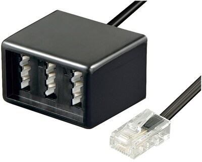 Adaptér telefónny RJ45/TAE NFN M/F kábel 0.2m, 10ks/bal
