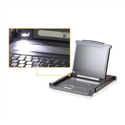 KVM konzola 17" LCD, 1 port, VGA, PS/2, DE layout