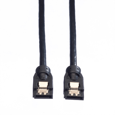 Kábel SATA M/M HDD 0.5m, 6.0 Gbit/s, interný, čierny