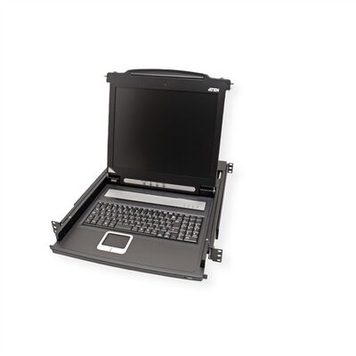 KVM konzola 17" LCD, 1 port, VGA, USB + PS/2, UK layout