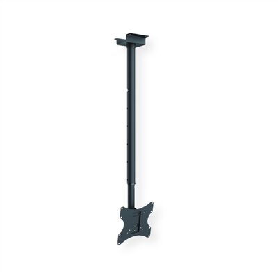 Držiak pre monitor / TV 23-42", stropný, max 50kg, dĺžka 90-150cm, VESA 75/100/200, čierny