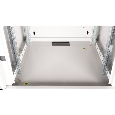 19" Rack na stenu 7U, sivý, 418x600x600mm (HxWxD), RAL7035, PRO, odnímateľné bočnice