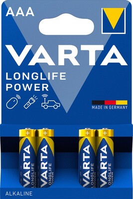 Batéria VARTA Longlife Power Alkalická AAA (4ks) 1.5V (LR03) 4BL
