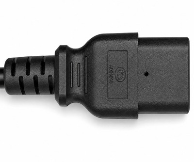 Power cord China type I to C19 1.5mm², 3m CHN 3pin/IEC 60320-C19, CCC, black