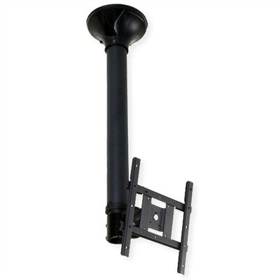 Držiak pre monitor / TV, stropný, max 20kg, dĺžka 65-105cm, VESA 75/100/200, čierny