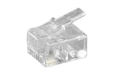 Konektor 6/4 RJ11 telefónny na plochý kábel 10ks/bal