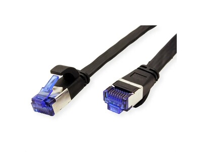 U/FTP Patchkábel LSOH TPE 5m cat.6a, žltý, slim, Cu, Flex Cable, Roline Green, Eco obal