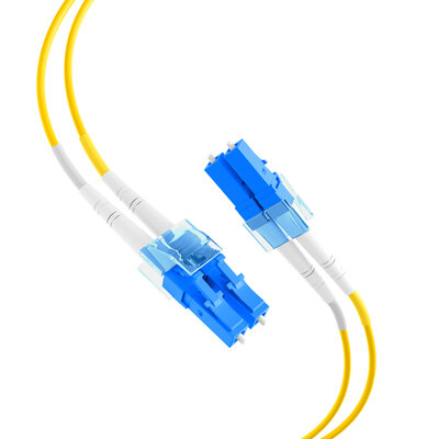 Fiber kábel LC-LC, 3m Duplex OS2(9/125µm), LSOH, 2mm, žltý