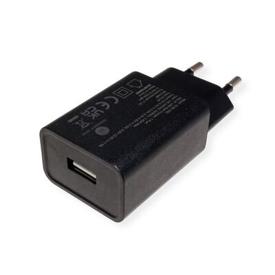 Nabíjačka USB 230V 1port, 1xUSB A, 18W, Quick Charge 3.0, čierna