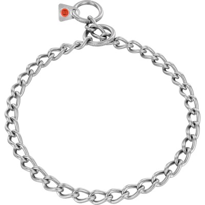 Obojok retiazkový sťahovací 3mm/65cm, malé oko, nerezová oceľ, matný, HS