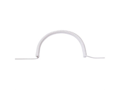 Kábel el. špirála 1m - 4m, 1.5mm², biely