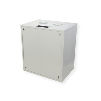 19" Rack na stenu 12U, sivý, 595x540x400 mm (HxWxD), RAL7035, BASIC