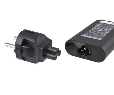 Adaptér vidlica IEC320(CEE7/7)/C5, priamy, čierny
