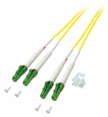 Fiber kábel LC/APC-LC/APC, 3m Duplex OS2(9/125µm), LSOH, 2mm, žltý