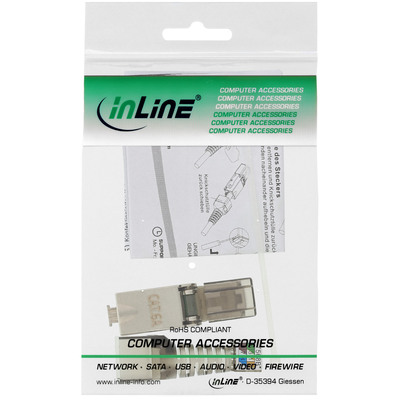 Konektor 8/8 RJ45 cat.6a/7, 10Gbit, na drôt, montáž bez klieští AWG 23-26