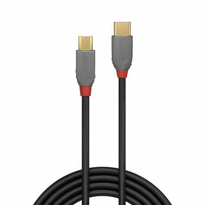 Kábel USB 2.0 Typ C CM/MICRO-B(2.0) 0.5m, High Speed, Anthra Line, čierny