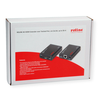 Predĺženie HDMI cez TP do 30m, IR, 4K@60Hz, 18G