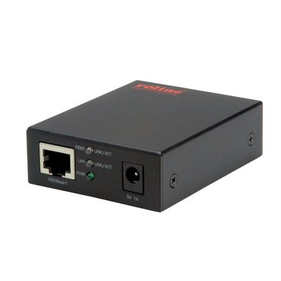 Optický konvertor, RJ45 - SFP, Gigabit, čierny