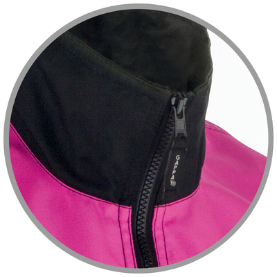 Vesta SUPRIMA bez kapucne, sieťovaná podšívka, s prieduchmi na chrbáte, funkčná, čierna+ružová XL