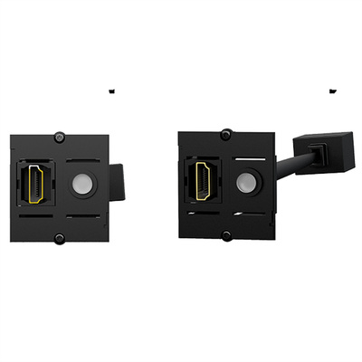 Modul pre BACHMANN, HDMI + Tlačidlo, 1m, s konektorom RJ11 pre tlačidlo, čierny
