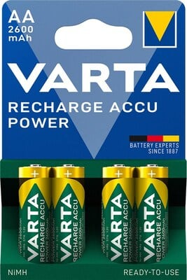 Baterka VARTA RTU nabíjacia AA (4ks) 1.2V 2600mAh NiMH (HR6 5716) 4BL