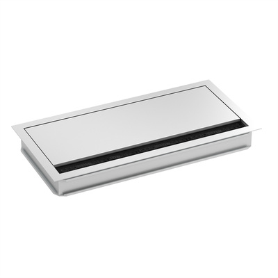 LOOP SQUARE Káblová prechodka, 240x120mm, sivá