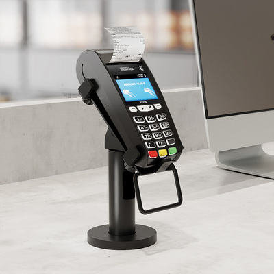 Univerzálny otočný a výklopný stojan na POS terminál, čierny