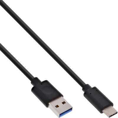 Kábel USB 3.2 Gen 1x2, AM/CM Typ C 0.3m, 10Gbps, PD 27w 9V3A, čierny