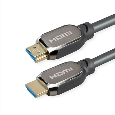 Kábel HDMI M/M 2m, Ultra High Speed+Eth, 8K@60Hz, HDMI 2.1, G pozl. kon., čierny, s certifikátom