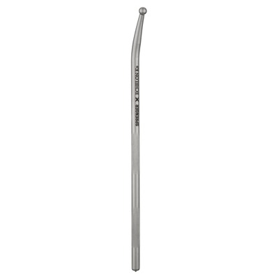 Výcviková pomôcka OutStick Echelon K9 8mm/25cm, zaoblený koniec, nerez, čierna matná, HS