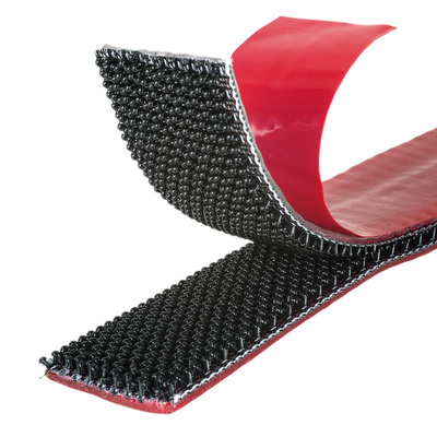 Háčikový systém "Suchý zips" extra pevný, ALFA-LOK, nalepovací, 3m, šírka 25mm, čierny, VELCRO