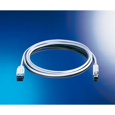Kábel USB 2.0 A-B M/M 4.5m, High Speed, biely