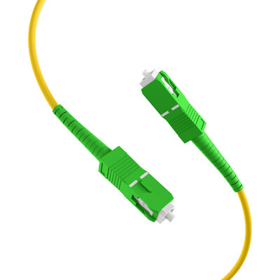Fiber kábel SC/APC-SC/APC, 1m Simplex OS2(9/125µm), LSOH, 3mm, Kábel pre Orange a Magio, žltý