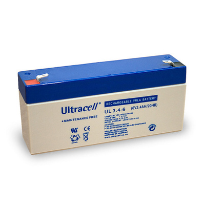 Baterka Ultracell AKKU UL3.3-6 (6V 3.3Ah), Faston (4.8mm)