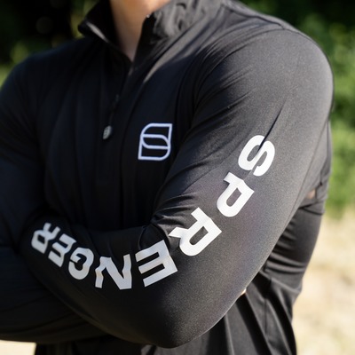 Tričko s krátkym rukávom s logom SPRENGER unisex s UV ochranou 50+, čierne, XL, HS