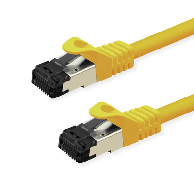 S/FTP (PiMF) Patchkábel LSOH 2m cat.8.1, žltý, Cu, 40GBit/s, 2000MHz