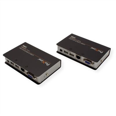 Predĺženie KVM cez TP do 150m, VGA, USB, RS-232, Dual Remote (lokálne ovládanie/monitor)