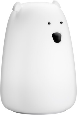Nočná LED lampa "Ľadový medveď", rôzne režimy svietenia, RGB farby, nabíjacia (USB C)