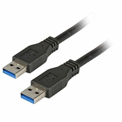 Kábel USB 3.2 Gen 1, A-A M/M 5m, 5Gbps, čierny, Premium