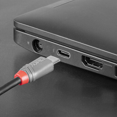 Kábel USB 2.0 Typ C CM/MICRO-B(2.0) 3m, High Speed, Anthra Line, čierny
