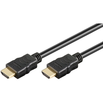 Kábel HDMI M/M 10m, High Speed+Eth, 4K@30Hz, HDMI 1.4, G pozl. kon., čierny