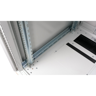 19" Rack na podlahu 42U, 1970x600x1000mm (HxWxD), PRO, Plexiglas, sivý