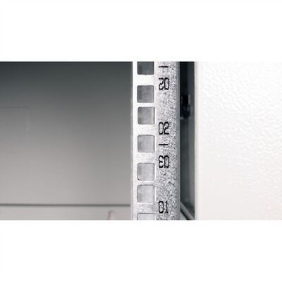 19" Rack na stenu 4U, sivý, 290x600x600mm (HxWxD), odnímateľné bočnice