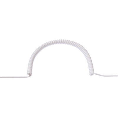 Kábel el. špirála 1.5m - 6m, 1.5mm², biely