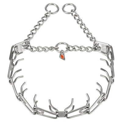 Obojok ostnatý ULTRA-PLUS EasyOn 3mm/60cm, 2 krúžky, obmedzovač, nerezová oceľ, HS
