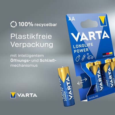 Batéria VARTA Longlife Power Alkalická AA (4ks) 1.5V (LR6) 4BL