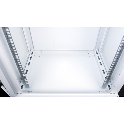 19" Rack na stenu 15U, sivý, 779x600x450mm (HxWxD), odnímateľné bočnice