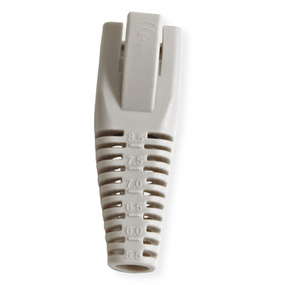 Krytka na konektor RJ45, pre ø 5.5 až 8.5mm, sivá, 10ks/bal